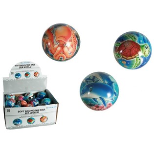 Bl&oslash;de Hopbolde med Havdyr (24 stk.)