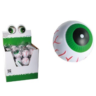 Bl&oslash;de Store Hoppebolde med &Oslash;jne, &Oslash;6cm (48 stk.)