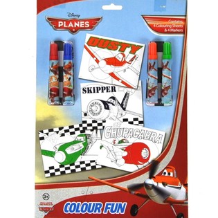 DISNEY PLANES tegnes&aelig;t 8 dele (24 stk.)