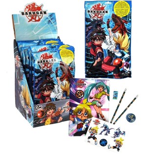BAKUGAN SKOLE GAVES&AElig;T I DISPLAY (12 stk.)