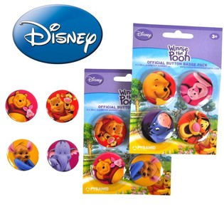 Disney Peter Plys Badge S&aelig;t med 4 stk. (24 stk.)