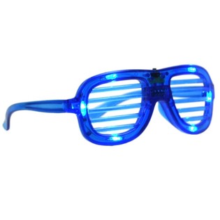 SHUTTER SHADES BRILLER MED BELYSNING - BL&Aring; (12 stk.)