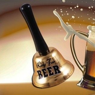 "Ring for a Beer" klokke i gave&aelig;ske (2 stk.)