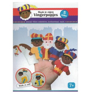 LAV DINE EGNE SANKT NIKOLAUS FINGERDUKKER (6 s&aelig;t)