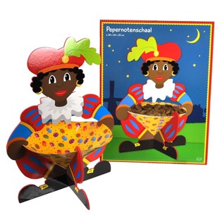 Stor Pepernoten-sk&aring;l Sinterklaas 26 x 24 x 33 cm (6 stk.)