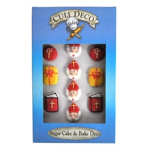 Sinterklaas Spiselige Cupcake-dekorationer (12 stk.)