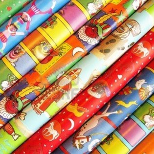 Sankt Nikolaus Sinterklaas Gavepapir Ruller 250 x 50 cm (5 stk.)