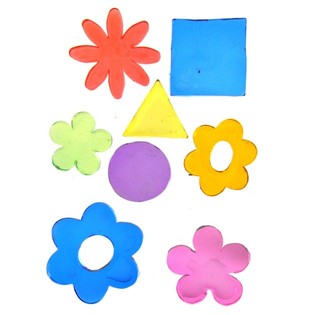 Geldekorationsklisterm&aelig;rker Jelly Gems 25 x 16 cm (24 stk)