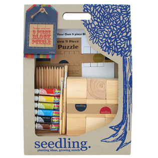 Seedling DIY S&aelig;t - Design dit eget klodspuslespil med 9 brikker