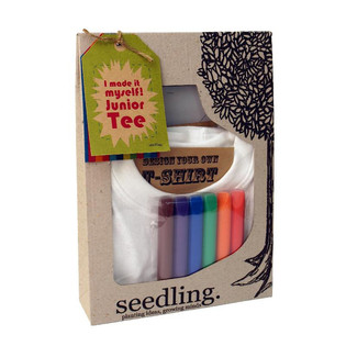 SEEDLING S&AElig;T - DESIGN DIN EGEN JUNIOR T-SHIRT 1-2 &Aring;R (2 stk.)