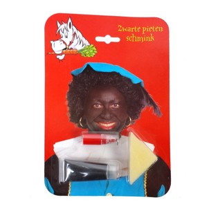 Zwarte Piet Sminkes&aelig;t p&aring; Kort (6 stk.)