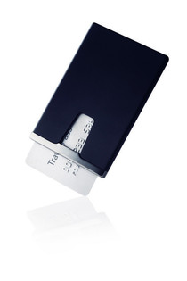 MENU - Titanium kortholder med bip-alarm (1 stk.)