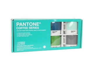 PANTONE - ESPRESSOKOPPER OG UNDERKOPPER S&AElig;T MED 4
