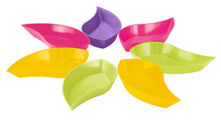 Zak! Designs Flora Blad Snacks&aelig;t, 7 dele (1 s&aelig;t)