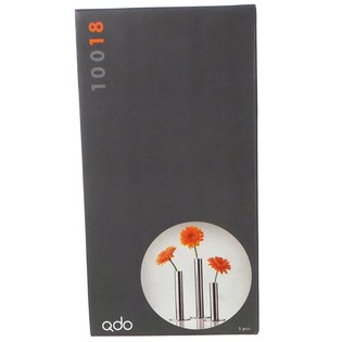 QDO - Vasere i Rustfrit St&aring;l til 1 Blomst, S&aelig;t med 3 (1 s&aelig;t)