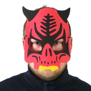DJ&AElig;VLEMASKE I SKUM (6 stk.)