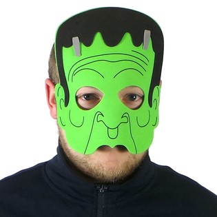 Frankenstein maske i skum (6 stk.)