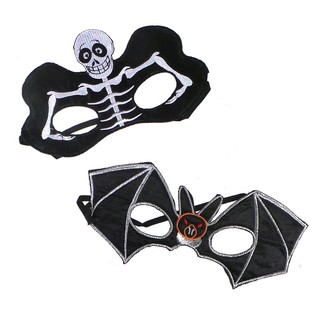 Horror-ansigtsmaske (Skelet eller Flagermus) - 12 stk.