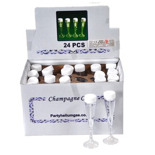 S&aelig;bebobler Champagneglas i Display (24 stk.)