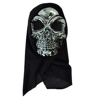 Dødningehoved Maske Skinnende (6 stk.)