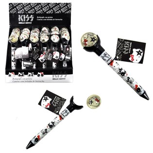 HELLO KITTY - 2-I-1 HOPPEBOLD & KUGLEPEN - SORT (24 stk.)