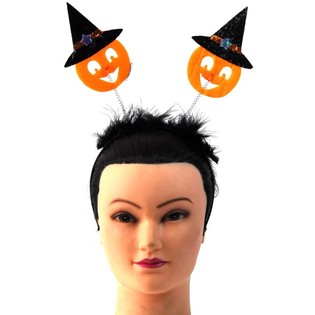 Halloween Diadem med Græskar (6 stk.)