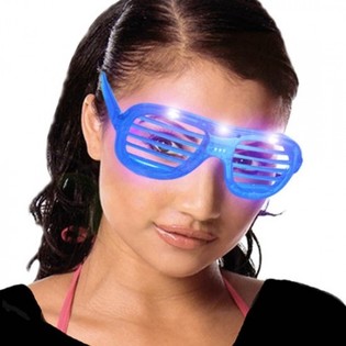Shutter Shades Briller med Lys (24 stk.)