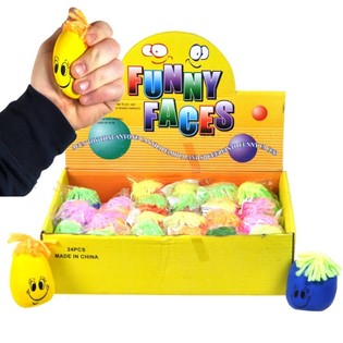 FUNNY FACES / FORMBARE ANSIGTER I DISPLAY (24 stk.)