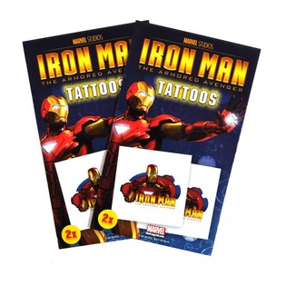 Marvel Tatoveringer 2 dele - Model Iron Man (50 stk.)