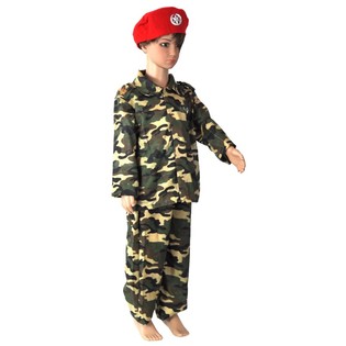 MILIT&AElig;RKOSTUME TIL B&Oslash;RN - STR. 4