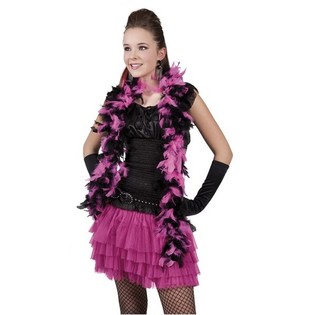 Sort/Rosa Boa til Prinsesser 180 cm (6 stk.)