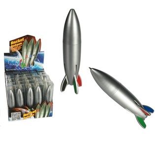 RAKET KUGLEPEN MED 4 FARVER I DISPLAY (25 stk.)