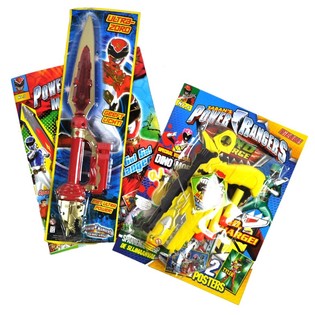 ***SUPERBILLIGT*** POWER RANGERS OVERRASKELSESPAKKE, INKLUSIVE LEGET&Oslash;J! (12 stk.)