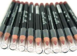 L&aelig;be/Eyeliner R&oslash;d/Brun (12 stk)