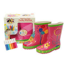 Mal Dine Egne Gummist&oslash;vler Funky Wellies - Lyser&oslash;d / Str. 28