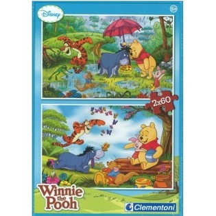 CLEMENTONI DISNEY PETER PLYS PUSLESPIL 2 x 60 BRIKKER (6 stk.)