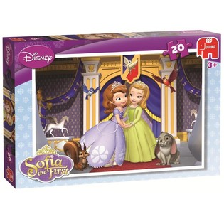 JUMBO DISNEY PUSLESPIL SOFIA DEN F&Oslash;RSTE P&Aring; SLOTTET 20 BRIKKER (4 stk.)
