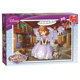 JUMBO DISNEY SOFIA DEN F&Oslash;RSTE PUSLESPIL I BIBLIOTEKET 20 BRIKKER (5stk.)