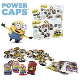 MINIONS POWER CAPS FUN PACK SKIVE-SKYDERE I BLINDBAG (100 stk.)