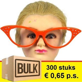 ***M&AElig;NGDERABAT*** STORE ORANGE PARTYBRILLER (300 stk.)