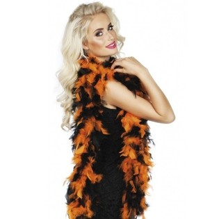 FJERBOA ORANGE OG SORT 180 CM (12 stk.)