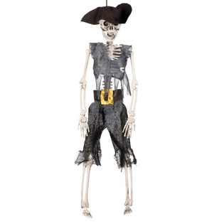 H&aelig;ngende skelet: Piratkaptajn 40 cm (6 stk.)