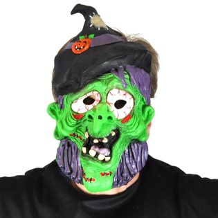 Fleksibel Heksens Maske (2 stk.) | Halloween & Fastelavn