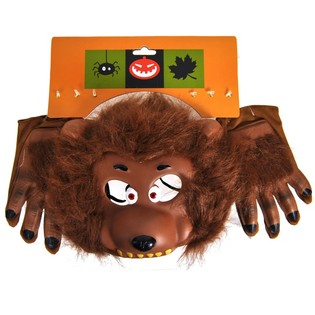 Ulvemaske med Handsker (6 stk.)