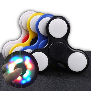 LED FIDGET SPINNERE MED LYS ***RAGE 2017*** (17 lys)