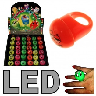 LYSENDE RINGE I DISPLAY (36 stk.)