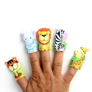 MIX FINGERDUKKER DYR (48 stk.)