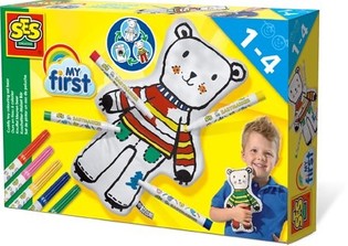SES Creative My First - Farvelæg selv bamse i plys (1 stk.)