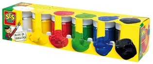 Ses Plakatfarve Basic, 6x50ml (6 farver) (1 stk.)