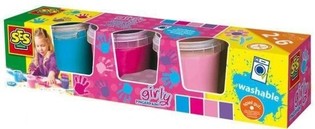 Ses Fingermaling Girly, Malesæt 4x150ml (1 stk.)